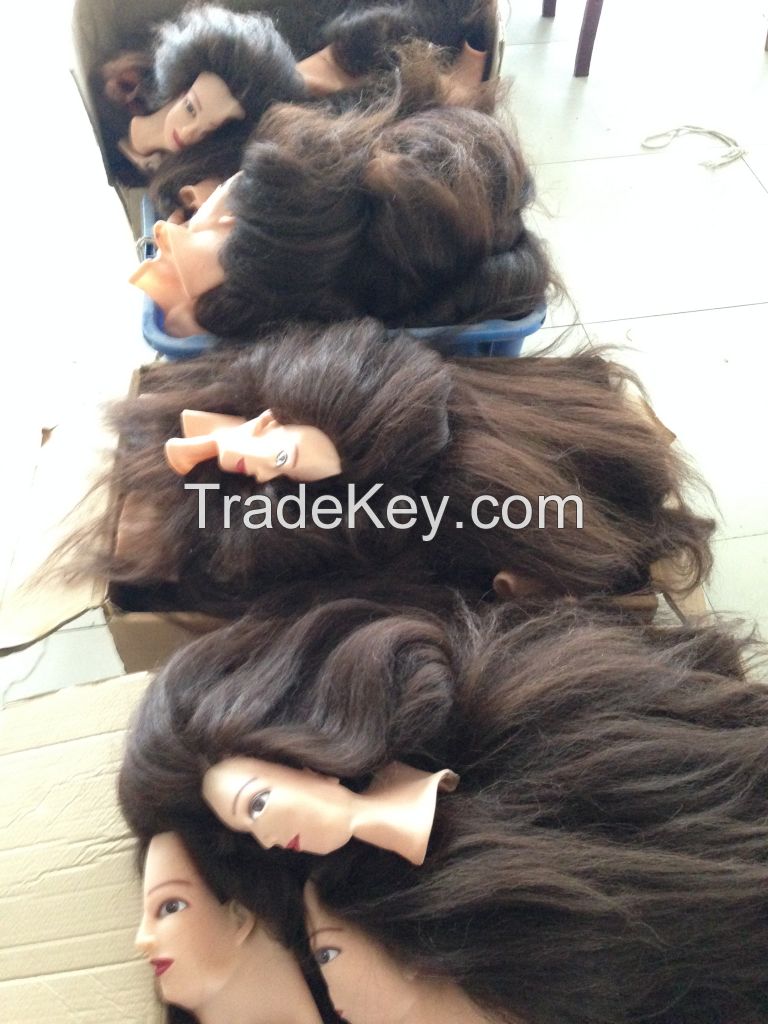 Mannequin Training Head, Human Hair or Synthetic Hair, Factory Supply