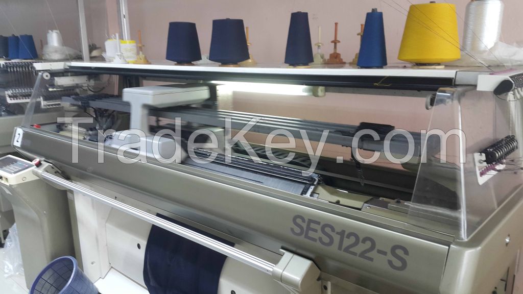 Used Shima Seiki computerized flat-knitting machine 14G, Full Jacquard for Sweater