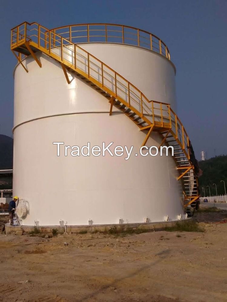 Vertical large oil storage tank for petrol, diesel and crude oil