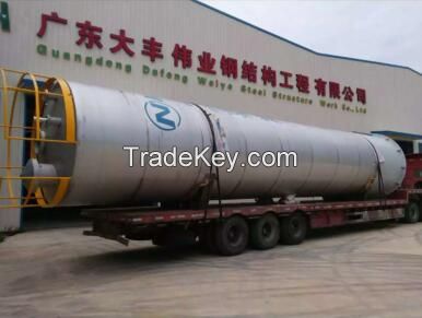 Vertical large oil storage tank for petrol, diesel and crude oil