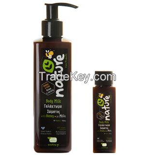 Natural Body Milk With Honey Organic Extracts (nature Care Products From Greece)