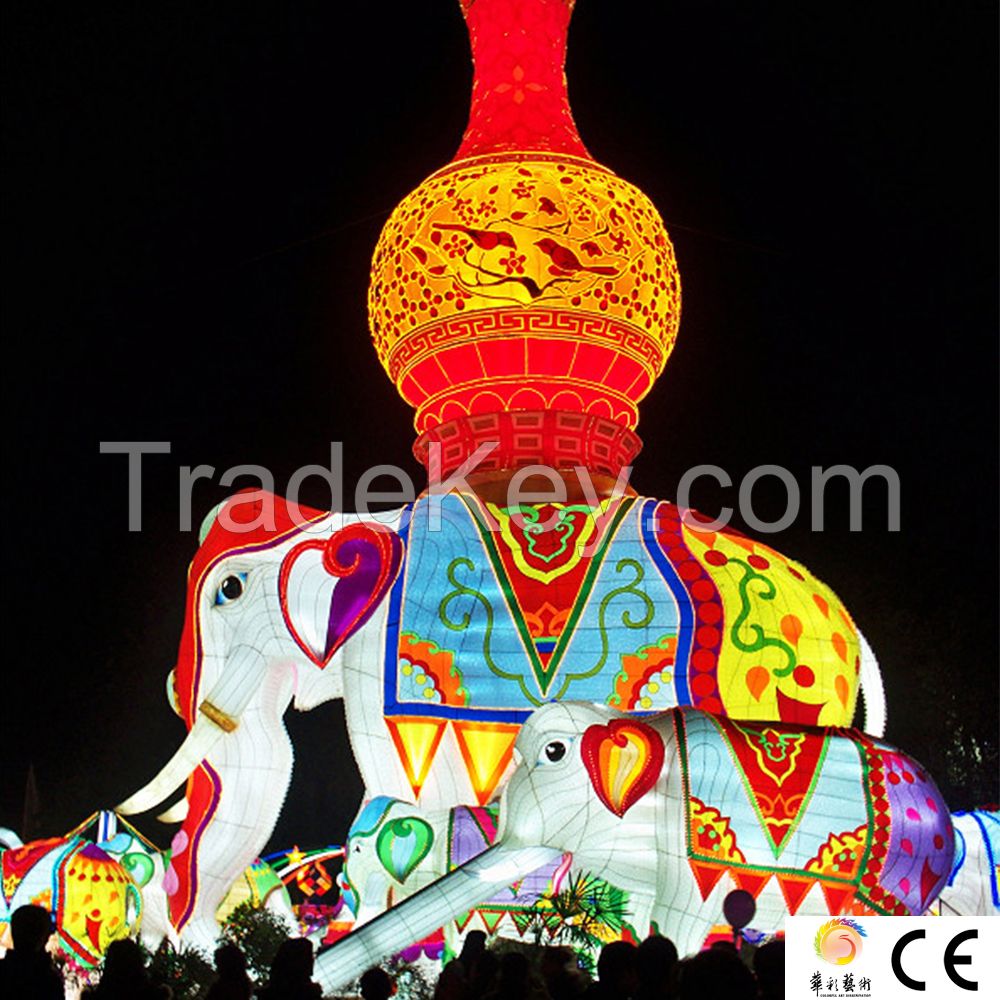 Chinese silk lighting lanterns festival decoration for sale