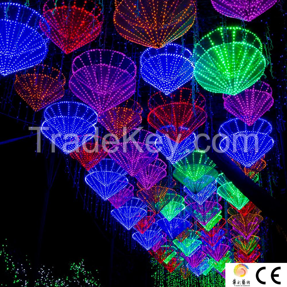 Chinese  traditonal silk lighting lanterns festival decoration outdoor