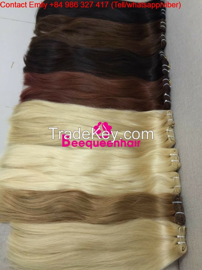 Beequeenhair MACHINE WEFT HAIR extensions 22 INCHES