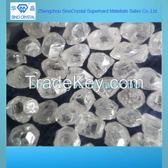 big size hpht white rough synthetic diamond use for jewellry from manufacturer of zhengzhou sino crystal superhard materials sales Co.ltd