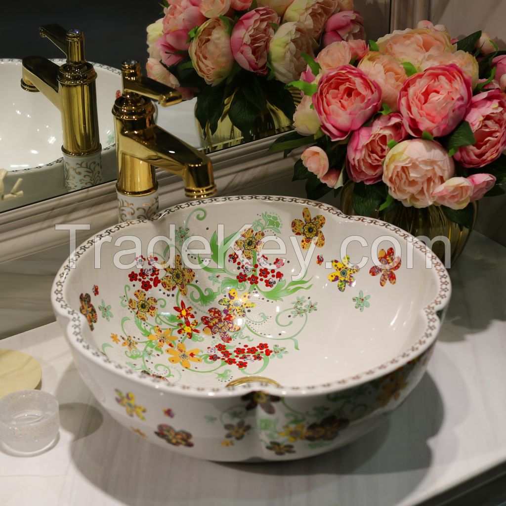 Wholesale small ceramic wash hand basin