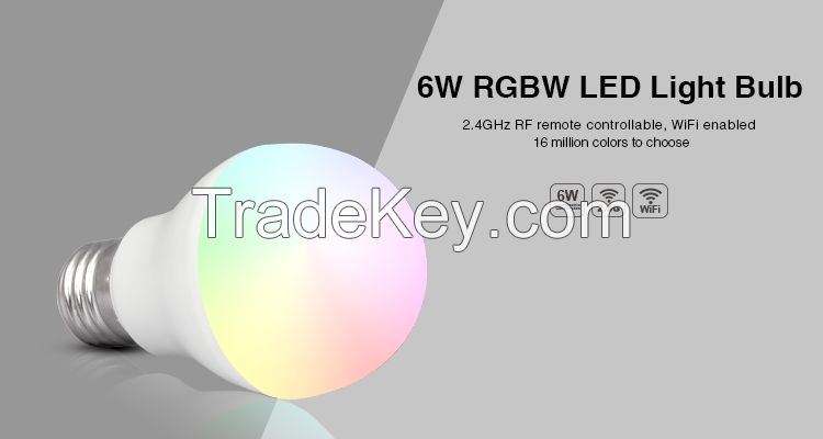 Hot Sales 6w E27 B22 RGBW color xchange smart led bulb