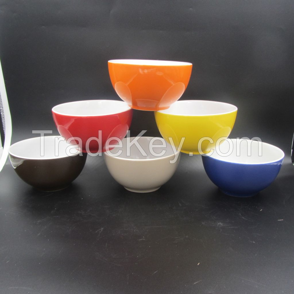 colorful ceramic bowls