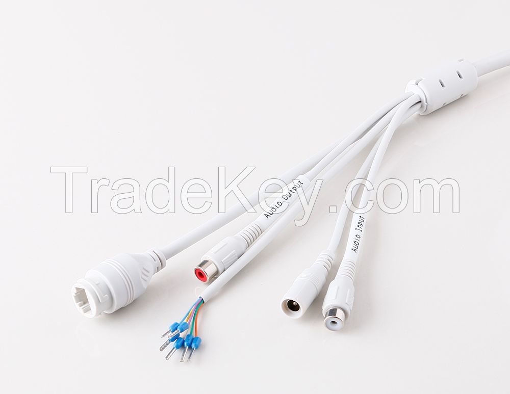 Waterproof RG45 Composite CCTV Cables for IP Camera