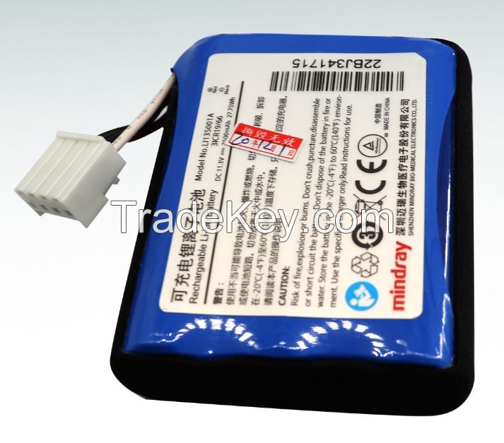 Replacement for  electrocardiograph monitor rechargeable lithium-ion battery LI13S001A