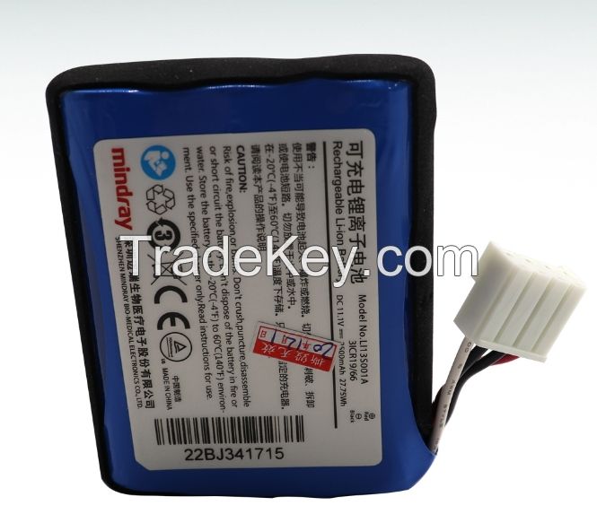 Replacement for  electrocardiograph monitor rechargeable lithium-ion battery LI13S001A