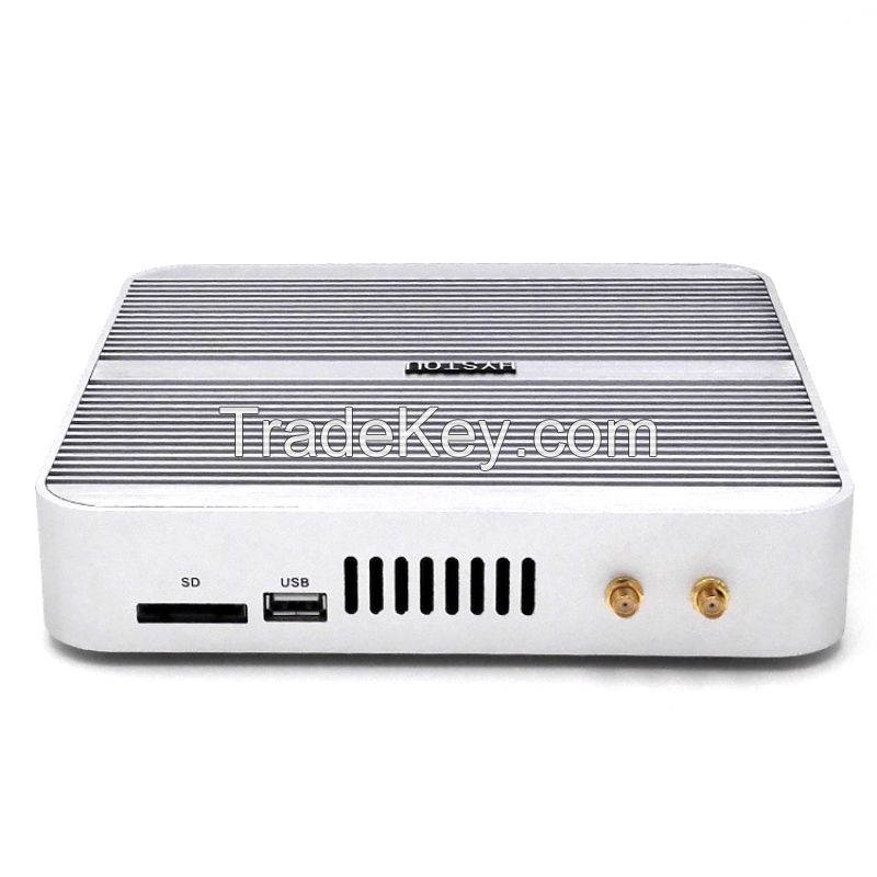 New design Hystou fanless mini pc Intel i5 5200u dual core HD5500 graphics windows10 dekstop computer