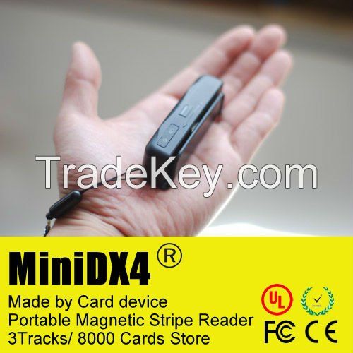 MiniDX4 Portable Swipe Magnetic Credit Card Reader Data Collector