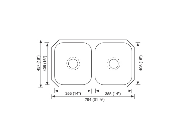 stainless steel sink 3210