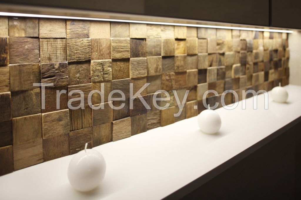 Wood Mosaic Tiles