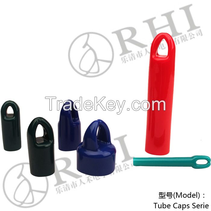 Colourful rubber hanger cap