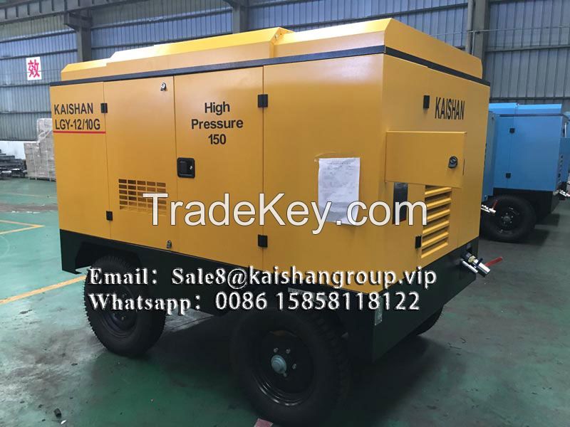 Portable Electric Rotary Screw Air Compressor 189psi 424 cfm 122HP F class insulation