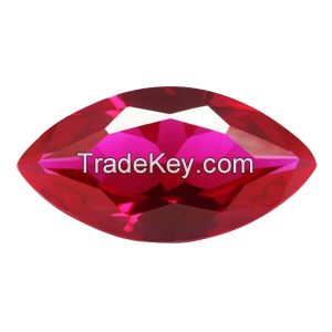 5# Corundum Marquise Cut Synthetic Ruby for Fashion Jewelry