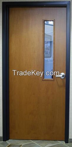 UL Wooden fire proof door with Laminate Veneer