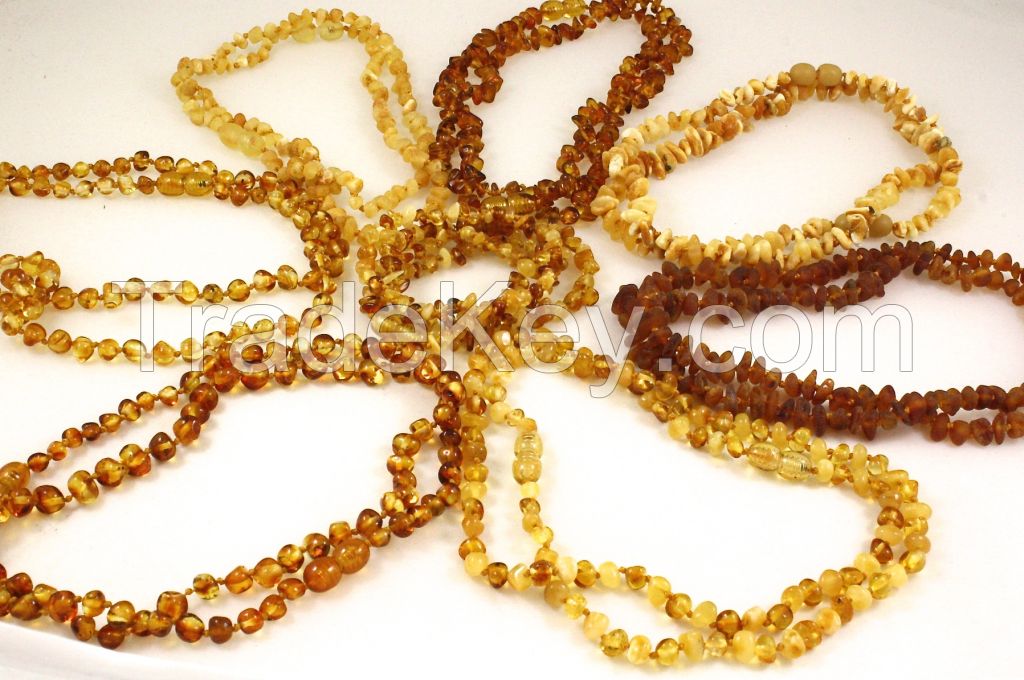 Baltic amber rosary, necklaces, bracelets