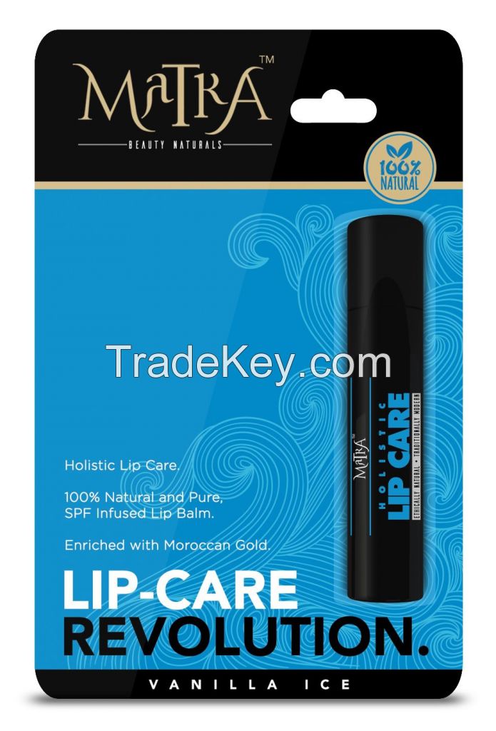 Matra Vanilla Ice Lip Balm - Enriched with Moroccan Gold