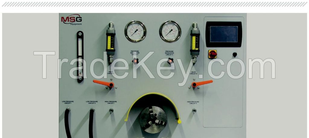 Test Bench MSG MS604 diagnostics of single-, double-circuit pumps before and after their renovation