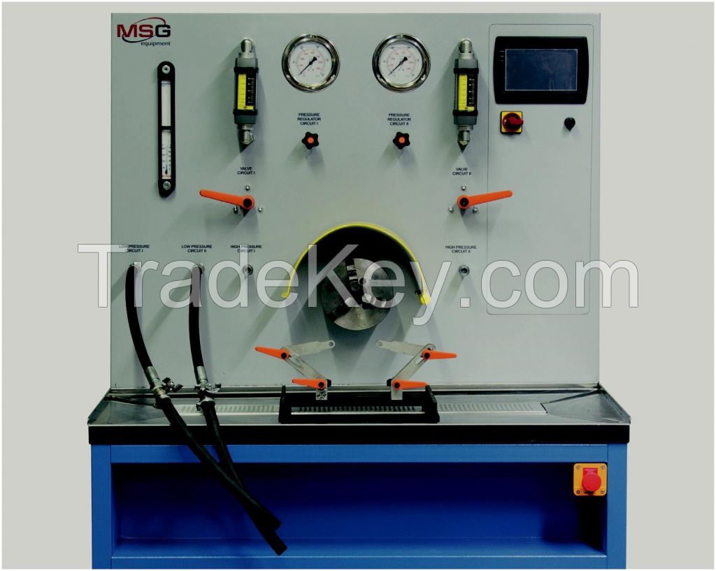 Test Bench MSG MS604 diagnostics of single-, double-circuit pumps before and after their renovation