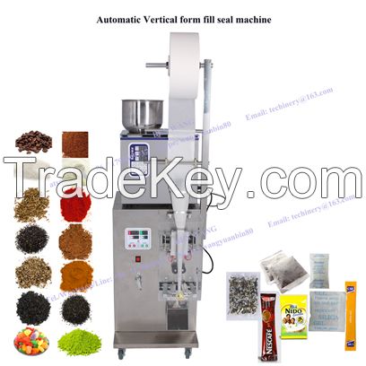 Small business most welcome packing machines Vertical form fill seal machine for powder granule/coffee tea rice sugar stick bag packing machine/three sides seal small bag pouch packing machine by Techinery Industry Co., Ltd