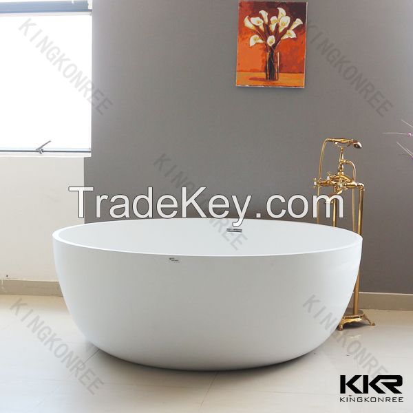 Solid surface bathroom bathtub