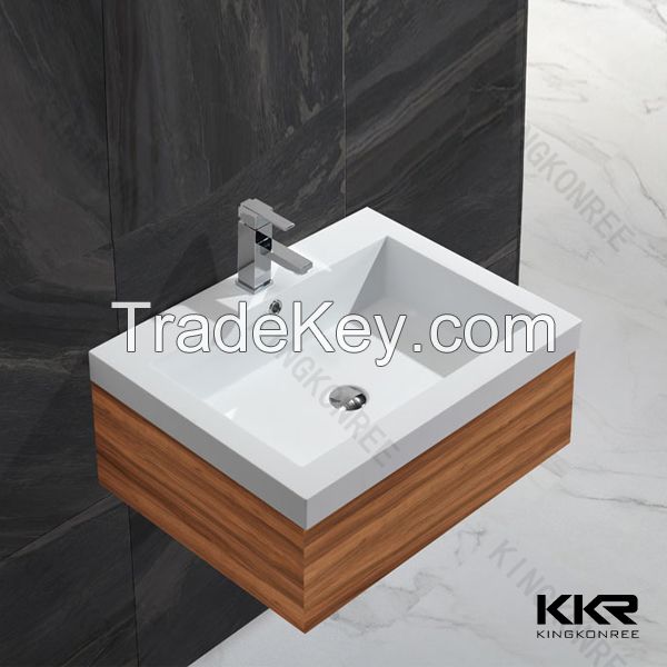 Acrylic solid surface bathroom basin