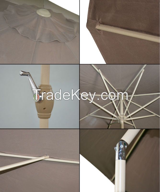 Zhejiang Anyuan Umbrella Outdoor Furniture General Use and Aluminum Pole Material patio umbrella