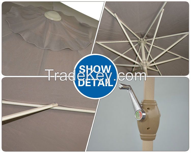 Zhejiang Anyuan Umbrella Outdoor Furniture General Use and Aluminum Pole Material patio umbrella