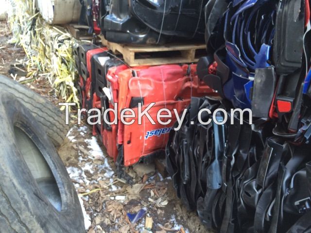 Baled car bumpers 