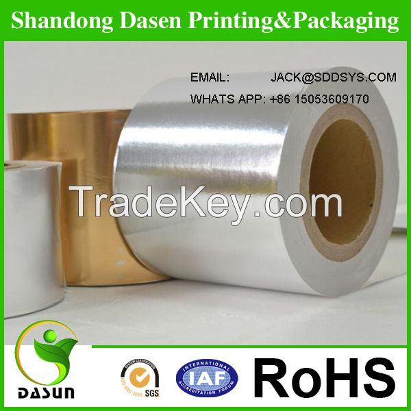 Gloss and Matt Gold aluminum foil coated paper