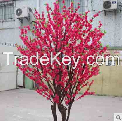 artificial red peach tree