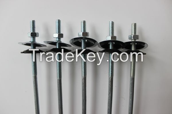 Galvanized Straight Roofing Bolts with Nuts and Washer