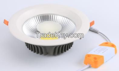 Recessed COB down light, dimmable LED down light,