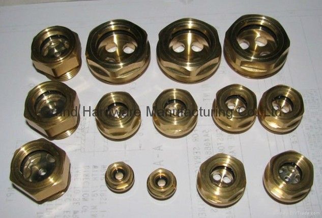 Brass Fluid level sight glass windows sight glass plugs sight gauge BSP