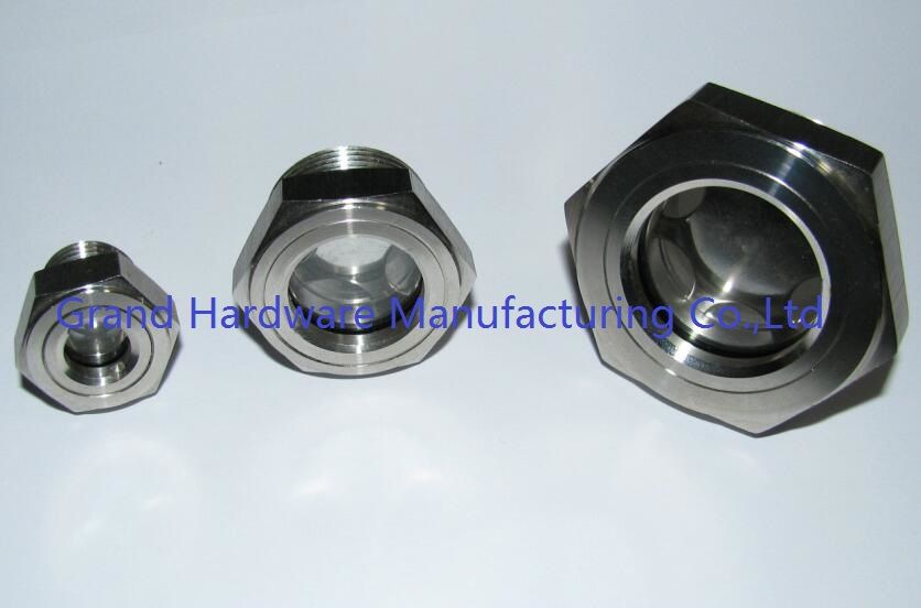 NPT 2 inch stainless steel 304 oil level sight glass plugs for truck