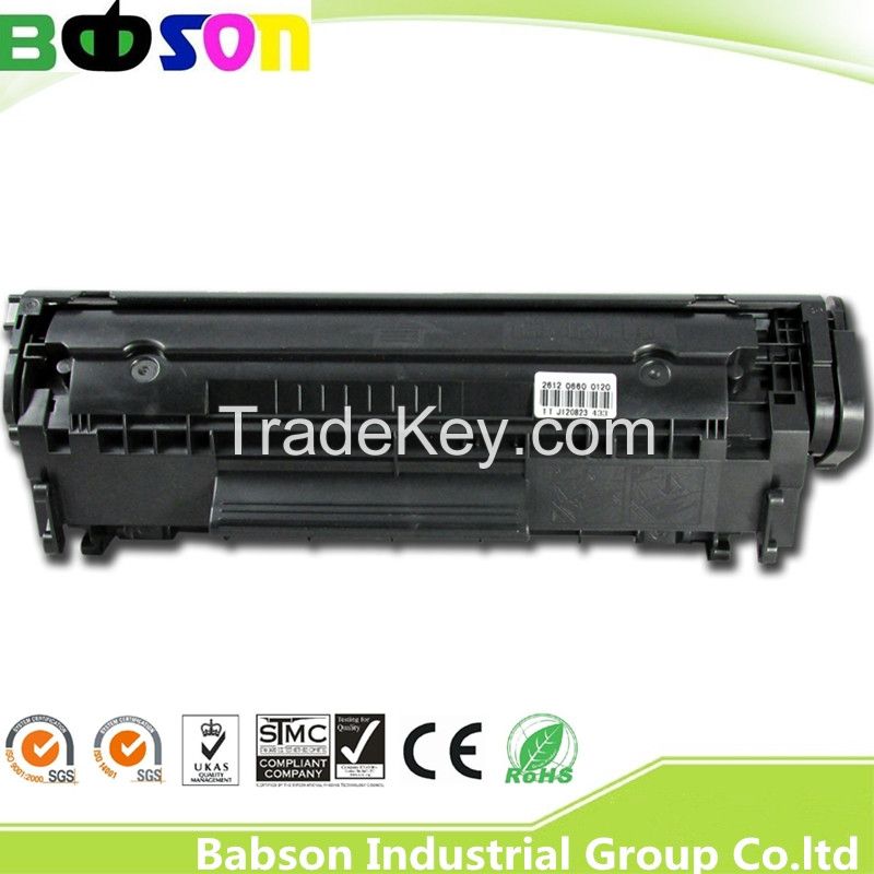 Compatible Black Toner Cartridge for HP Q2612A (12A) Factory Directly Supply Manufacurer
