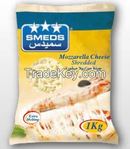 Shredded Mozarella 400g, 1kg, 2kg