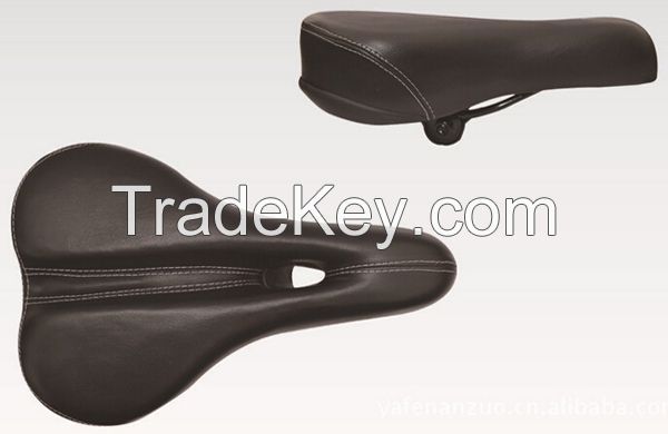 MTB Bicycle saddle, PVC cover, steel frame and springs