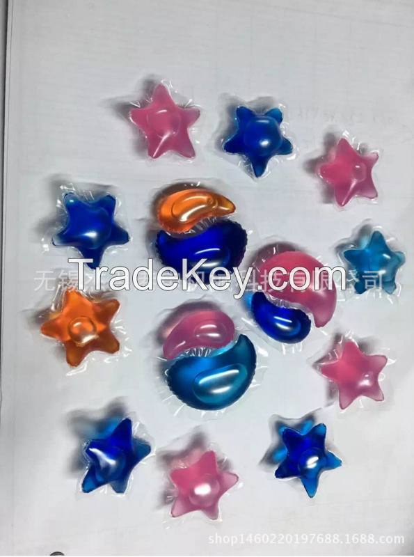 15g star shape apply to all clothes laundry liquid pods with natural fragrance.