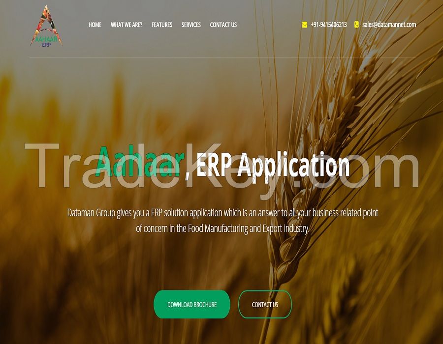 Aahaar ERP Application