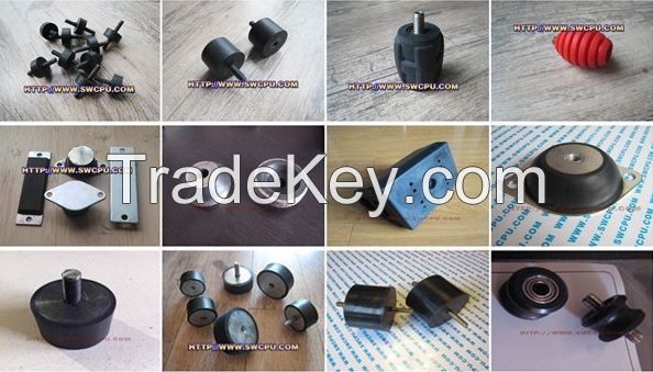 Custom ingection rubber bumpers with threaded stud