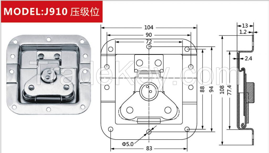 flight case lock butterfly latch for box