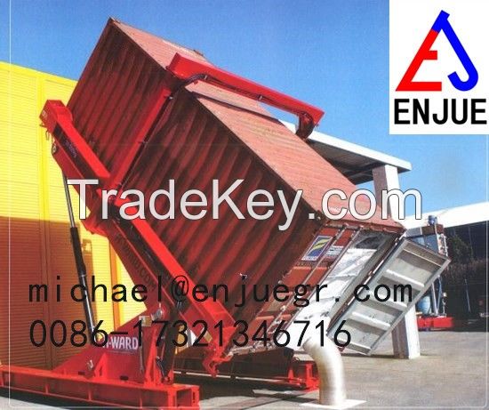 Hydraulic Telescoping Container Loading Tilter with Loading Reading Cell