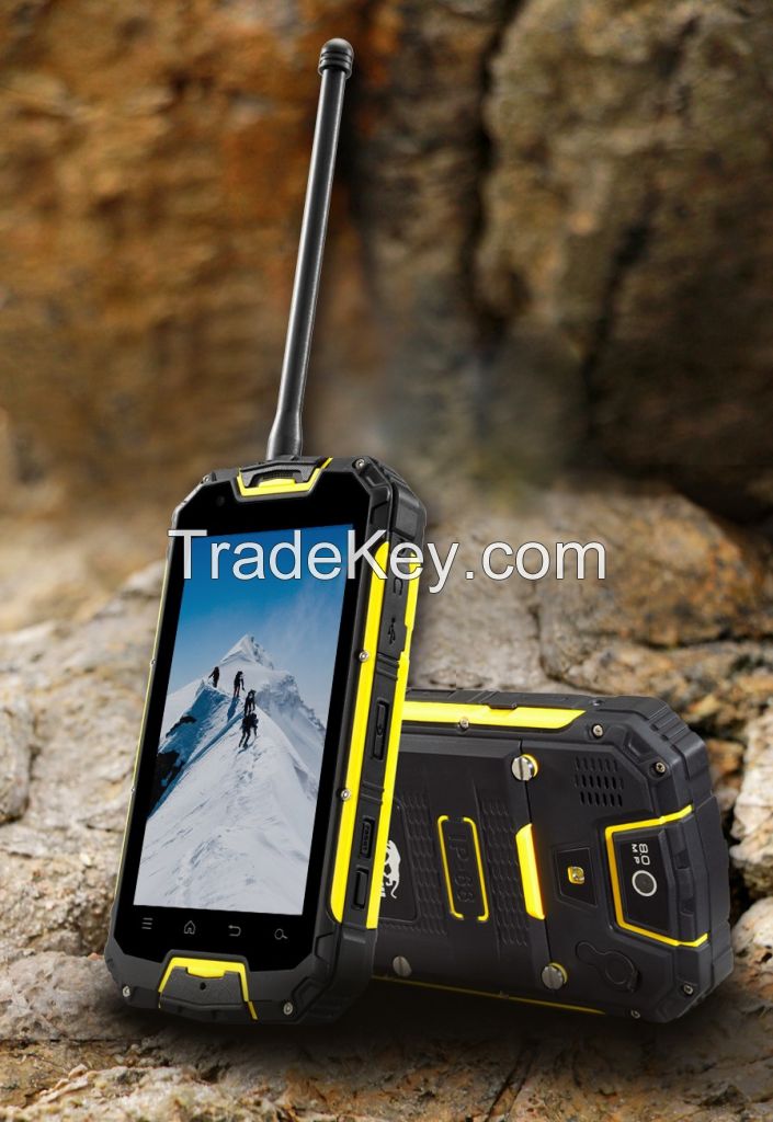 4.5 inch MTK6582 Quad core rugged mobile phone Android 4.4 4g LTE waterproof celular cellphone with NFC PTT