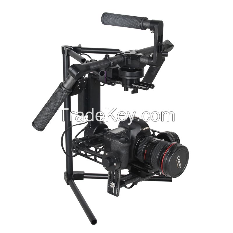 YELANGU Upgrade 3 Axis Gimbal G2 Plus Adjusted Bracket Support DSLR Video Camera Camcorders