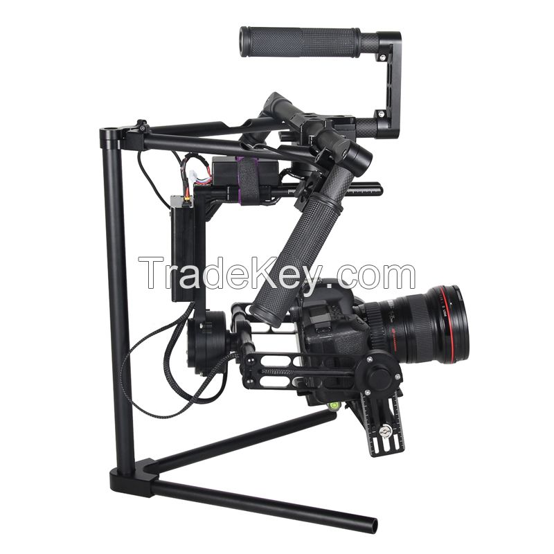 YELANGU Upgrade 3 Axis Gimbal G2 Plus Adjusted Bracket Support DSLR Video Camera Camcorders